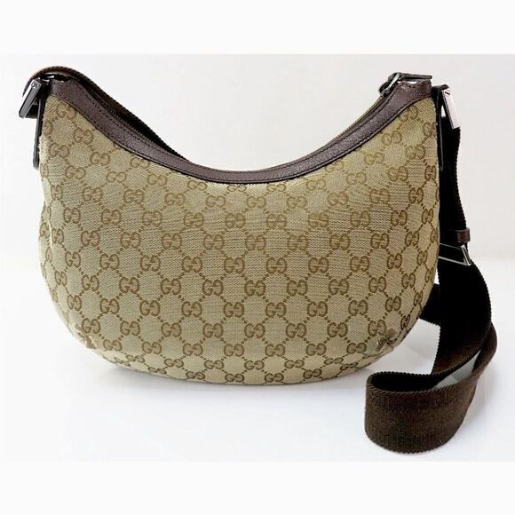 Gucci GG Monogram Canvas & Leather Hobo Bag - Picture 3 of 15